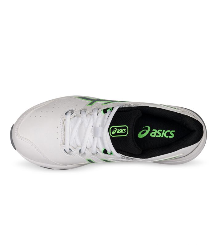 GT-1000 SL GS WHITE SHEET ROCK GREY GREEN MINT BOYS RUNNING SHOES SYNTHETIC LEATHER ASICS