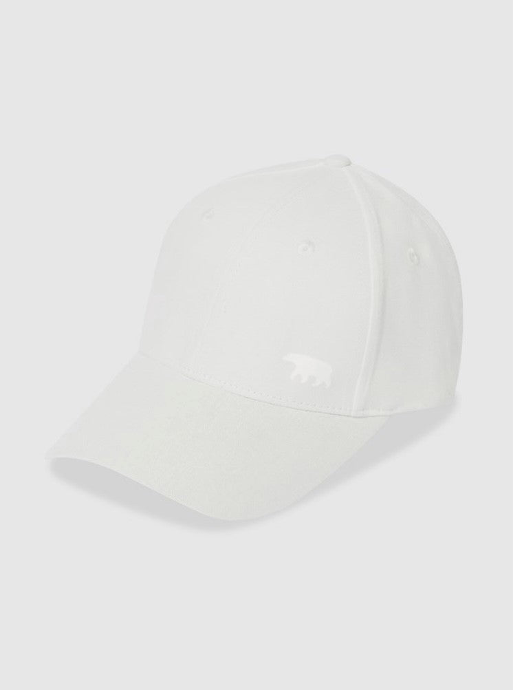 running bare white cap hat linen adjustable