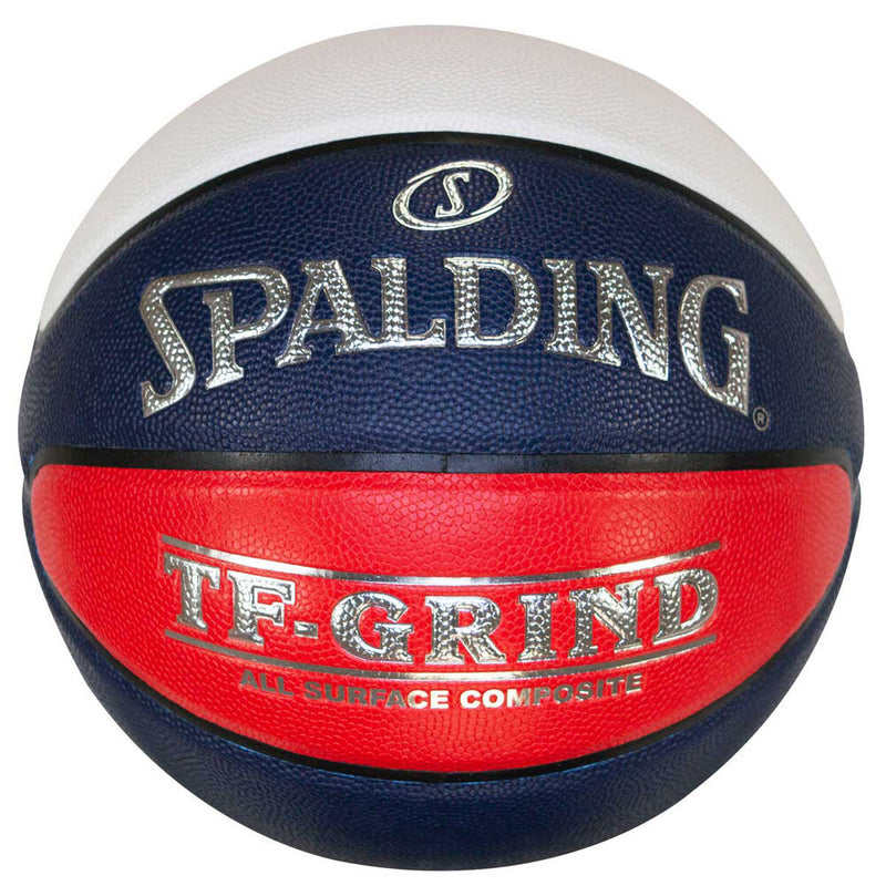 TF GRIND INDOOR OUTDOOR RED WHITE BLUE SPALDING SIZE 5 OFFICIAL BASKETBALL