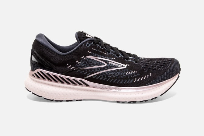 womens ladies brooks running walking shoes runner sneaker glycerin gts metallic ombre
