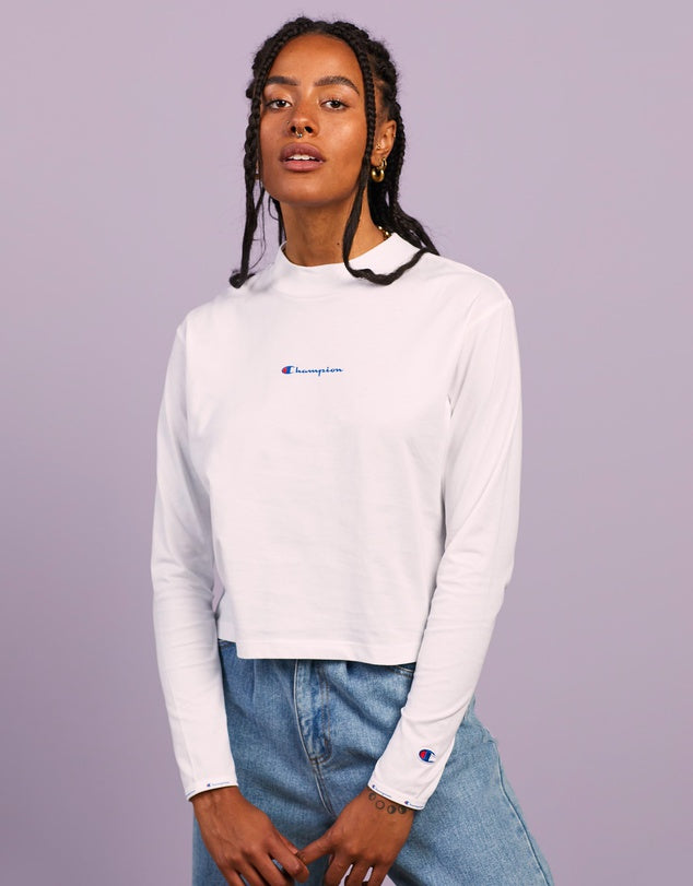 ROCHESTER ATHLETIC LONG SLEEVE CROP TEE
