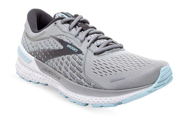 womens brooks adrenaline gts oyster alloy runners sneakers ladies support shoe